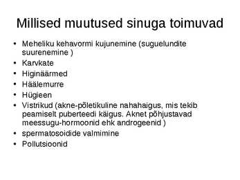 Sinu seksuaalsus #21