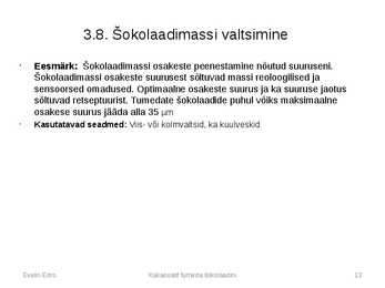 Tumeda šokolaadi tootmine kakaooast #13