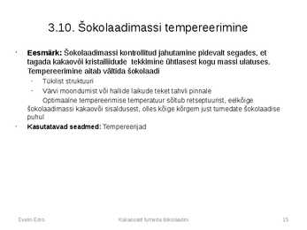 Tumeda šokolaadi tootmine kakaooast #15