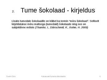 Tumeda šokolaadi tootmine kakaooast #6