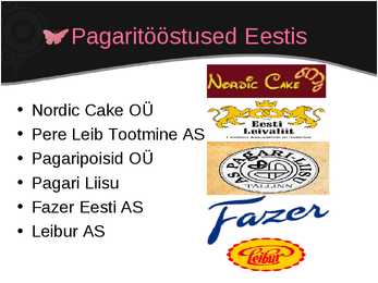Pagaritööstused Eestis-Fazer #2