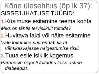 Kõne ja kõnepidamine #19