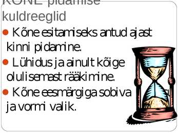 Kõne ja kõnepidamine #24