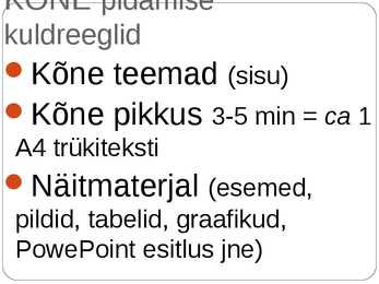Kõne ja kõnepidamine #25