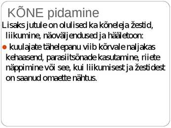 Kõne ja kõnepidamine #26