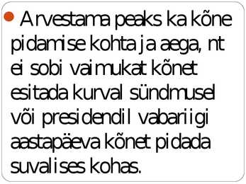 Kõne ja kõnepidamine #29