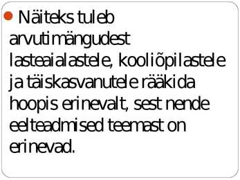 Kõne ja kõnepidamine #30