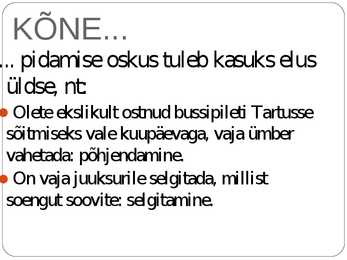 Kõne ja kõnepidamine #5