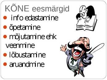 Kõne ja kõnepidamine #9
