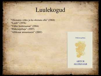 Artur Alliksaare autoportree #12