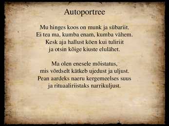 Artur Alliksaare autoportree #3