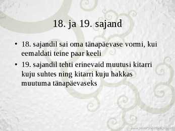 Kitarr ja selle ajalugu #7