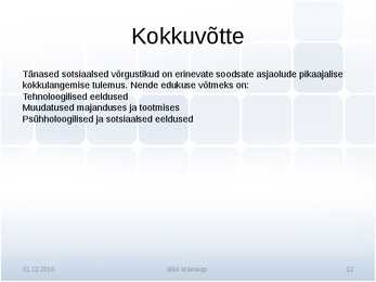 Sotsiaalsed võrgustikud #12