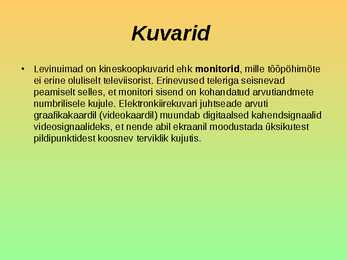 Arvuti ehitus #11