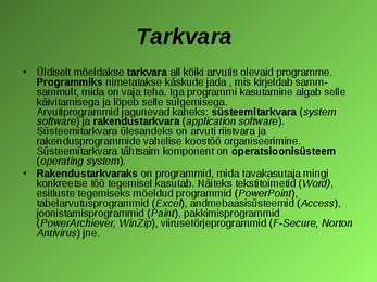 Arvuti ehitus #4
