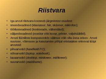 Arvuti ehitus #5