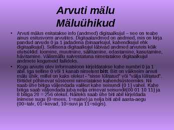 Arvuti ehitus #7