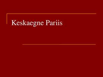Keskaegne Pariis
