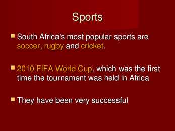 South Africa #21
