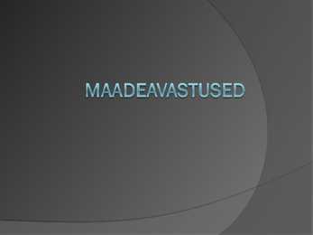 Maadeavastused