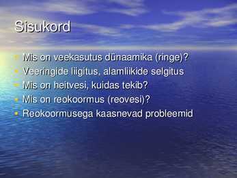Ökoloogia ettekanne #2