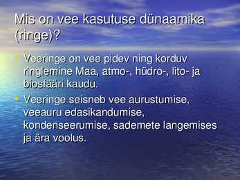 Ökoloogia ettekanne #3