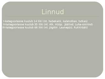 Kaitsealused loomaliigid eestis #3