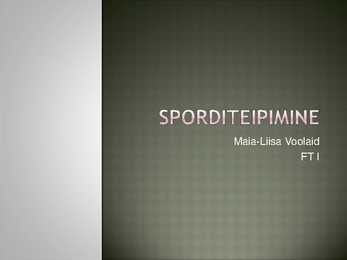 Sporditeipimine