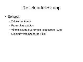 Teleskoobid #7