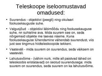 Teleskoobid #8