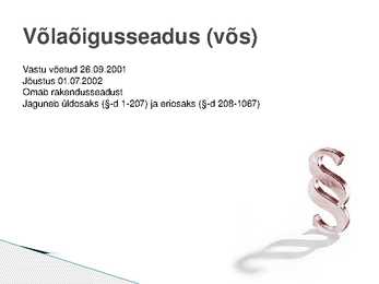 Võlaõigus #2