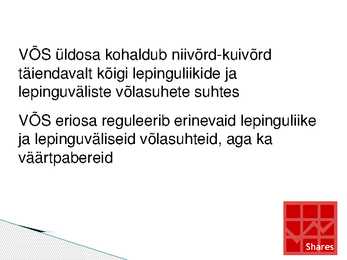 Võlaõigus #3