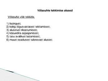 Võlaõigus #7