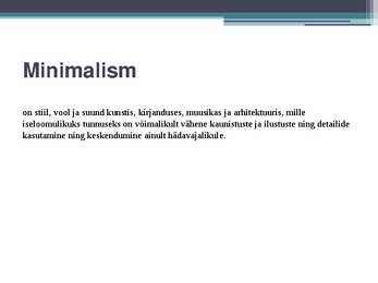 Minimalism #2