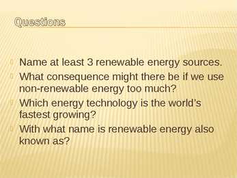 Renewable energy #2
