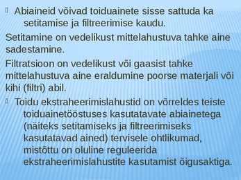 ABIAINETE SUHTES ESITATAVAD NÕUDED #4
