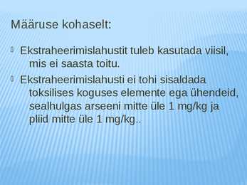 ABIAINETE SUHTES ESITATAVAD NÕUDED #7