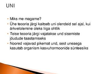Uni ja Uimastid #4