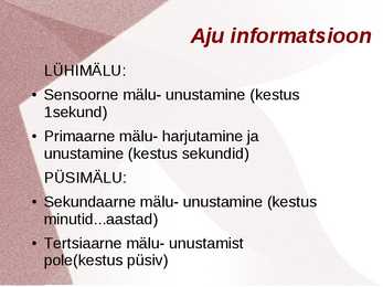 Inimene kui tervik organism #12