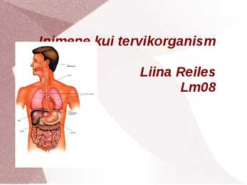 Inimene kui tervik organism
