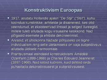 Konstruktivism esitlus #6