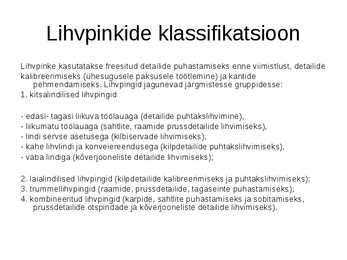 Lihvpingid #2