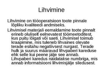 Lihvpingid #3