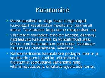 Ökoloogia ja keskkonnakaitse - Metskits ja metsmaasikas #18