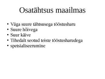 Autotööstus #2