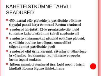 Patriitsid ja plebeid #9