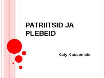 Patriitsid ja plebeid