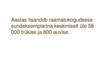Sundeksemplari seadus-Kultuuripärandi säilitamine #44