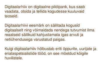 Sundeksemplari seadus-Kultuuripärandi säilitamine #49