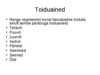 Vegetaarlus #4